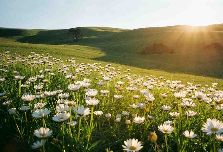 white-flower-field