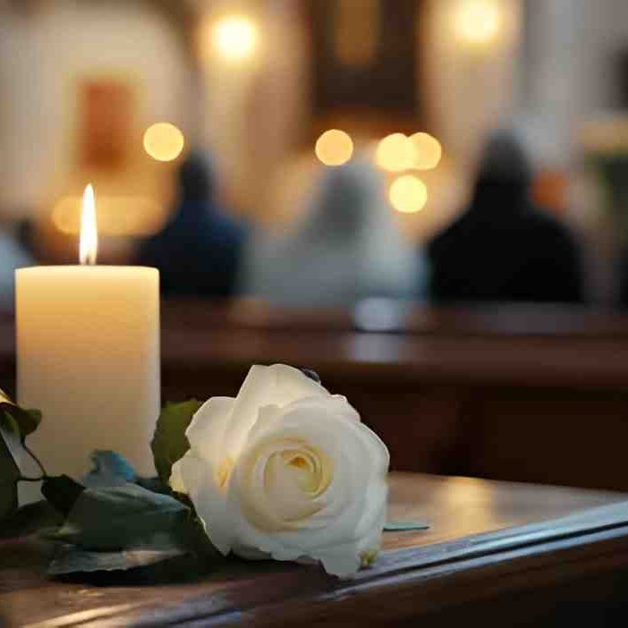 candle-rose-in-church